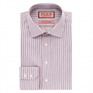 Каталог Men's Conrad Stripe Slim Fit Button Cuff Shirt 