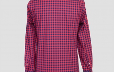 Каталог Men's Plato Check Slim Fit Button Cuff Shirt  - 1